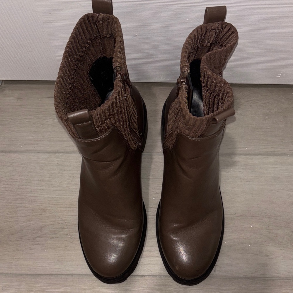 Target Brown Ribbed Combat Boots - Picture 5 of 6